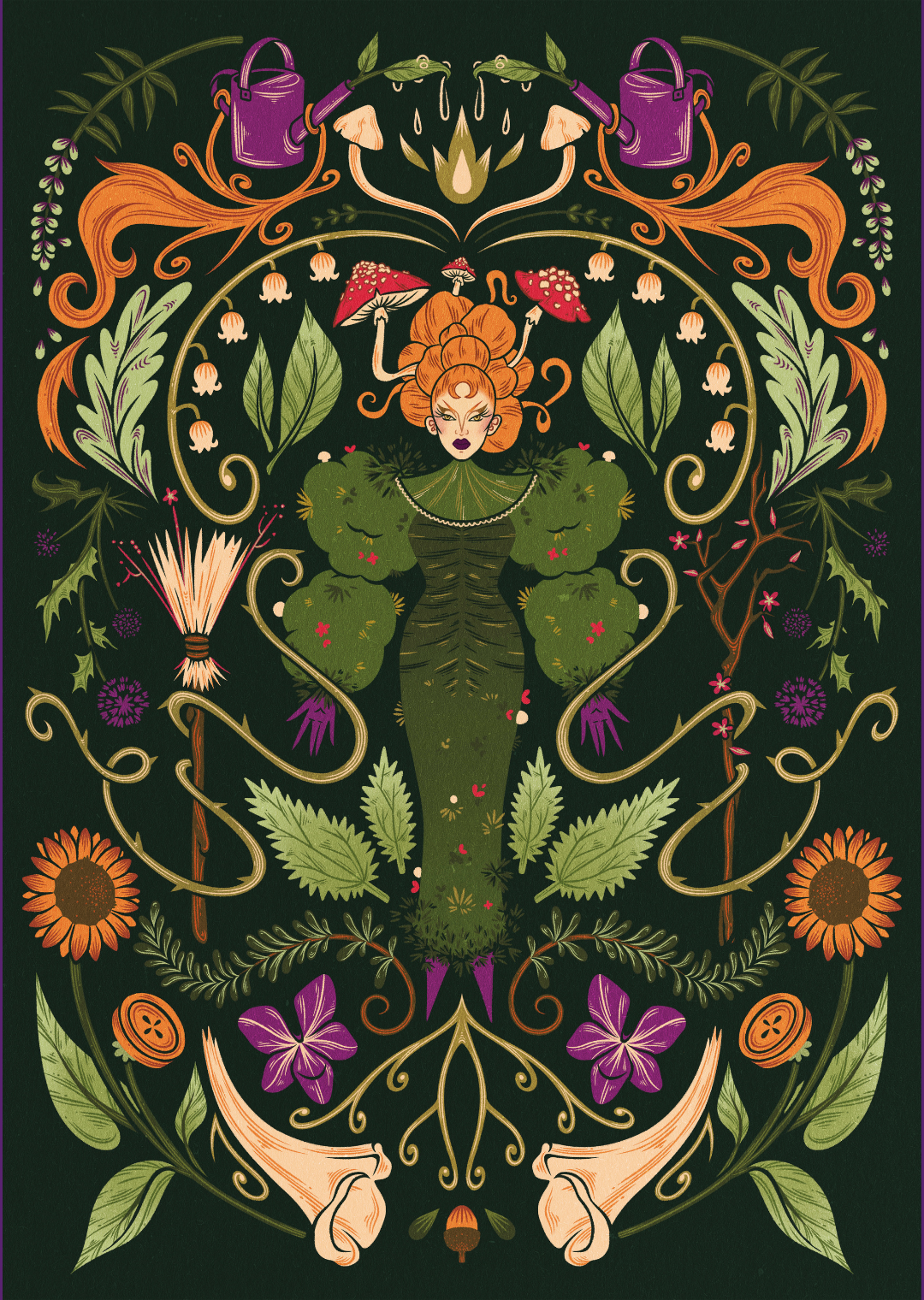 Affiche Lula Strega florale