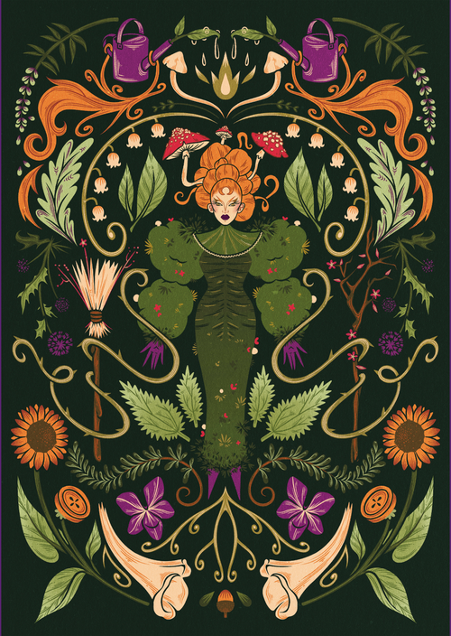 Affiche Lula Strega florale