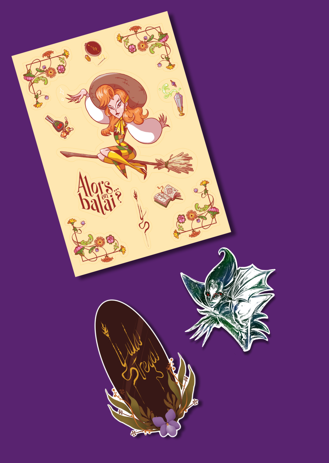 lot de stickers Lula Strega